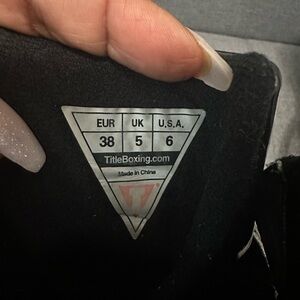 Title Boxing Black Shoes